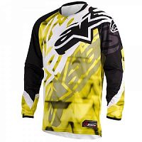 картинка Майка кроссовая ALPINESTARS RACER jersey yellow/black 2XL от магазина moto-bazar61.ru