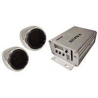 картинка Аудио система SUPRA (chrome) SAM-201 от магазина moto-bazar61.ru