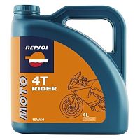 картинка Масло моторное REPSOL MOTO RIDER 4T 15W50 4L от магазина moto-bazar61.ru