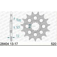 картинка Звезда ведущая AFAM 28404-13 (JTF1516.13) #520 от магазина moto-bazar61.ru
