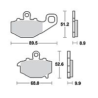 картинка Тормозные колодки TRW MCB662SH от магазина moto-bazar61.ru