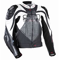 картинка Куртка STR кожа CHALLENGER (чёрный белый, XL) XL от магазина moto-bazar61.ru