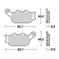 картинка Тормозные колодки TRW MCB634SH от магазина moto-bazar61.ru