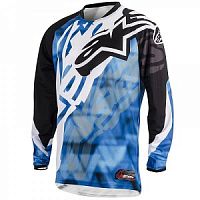 картинка Майка кроссовая ALPINESTARS RACER jersey blue/black 2XL от магазина moto-bazar61.ru