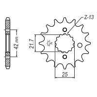 картинка Звезда ведущая PBR513.16 (JTF513.16) от магазина moto-bazar61.ru