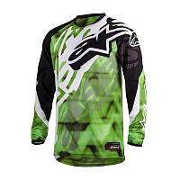 картинка Майка кроссовая ALPINESTARS RACER jersey green/black XL от магазина moto-bazar61.ru