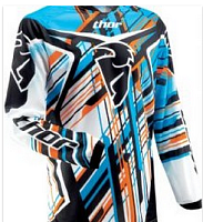 картинка Майка кроссовая THOR JERSEY S13 STIX BLUE L от магазина moto-bazar61.ru