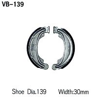 картинка Тормозные колодки барабан VB-139 от магазина moto-bazar61.ru