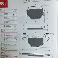 картинка Тормозные колодки GOLDfren AD 005 16005 от магазина moto-bazar61.ru