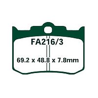 картинка Тормозные колодки EBC FA216/3V от магазина moto-bazar61.ru