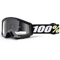 Очки кроссовые дет.100% Strata Mini blk/clear lens 50600-001-02 фото сбоку | Moto-Bazar