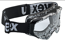 картинка Очки кроссовые UVEX UVISION CROSS BLACK/WHITE от магазина moto-bazar61.ru