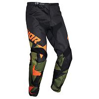 картинка Мотобрюки кроссовые THOR PANT Sector Warship blk/green/org 36 2901-8853 36 от магазина moto-bazar61.ru