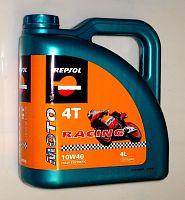 картинка Масло моторное REPSOL MOTO RACING 4T 10W40 4L 6013/R от магазина moto-bazar61.ru