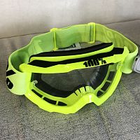 Очки кроссовые 100% Accuri Fluo yellow OTG/clear lens 50204-004-02 фото сбоку | Moto-Bazar