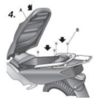 Крепления для кофра T-MAX 500 08-11 R-YAM017