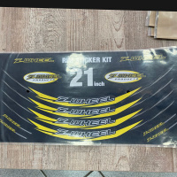 Наклейка на обод ZETA 21" yellow W50-1205