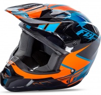 Шлем FLY Kinetic Impuls blue/blk/orange S 12667