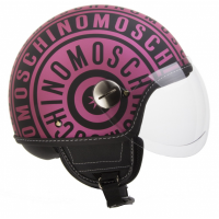 Шлема NEW MAX Moschino Logo чер/крас/мат S 10820