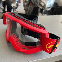 Очки кроссовые FMF PowerCore Flame Red clear F-50400-101-03