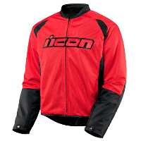 Куртка ICON текстиль HOOLIGAN RED M 2820-2545