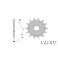 Звезда ведущая AFAM 20206-12 (JTF326.12)