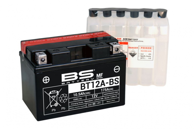 АКБ BS-Battery BT12A-BS (YT12A-BS) 09827