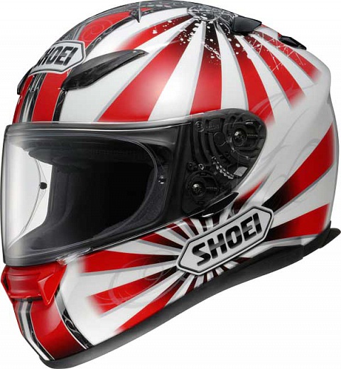 Шлем SHOEI XR-1100 CONQUEROR RED/WHITE XL