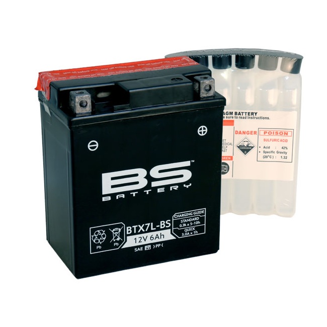 АКБ BS-Battery BTX7L-BS (YTX7L-BS) 13702