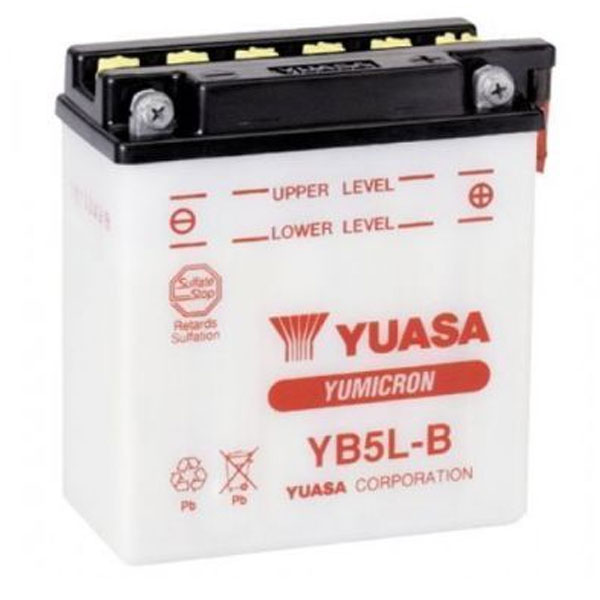 АКБ YUASA YB5L-B с электролитом