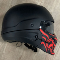 Шлем Scorpion COMBAT Evo Samurai blk/matt/red XL 85-105-24-06