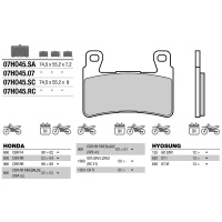 Тормозные колодки BREMBO CARBON CERAMIC 07HO4507