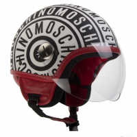 Шлема NEW MAX Moschino Logo чер/бел/мат S 10590