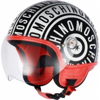 Шлема NEW MAX Moschino Logo чер/бел/мат XS 10589