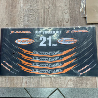 Наклейка на обод ZETA 17"/19" orange W50-1306