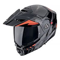 Шлем Scorpion ADX-2 LEWIS blk/red/carbon XL 89-504-24-06 XL фото вид спереди | Moto-Bazar