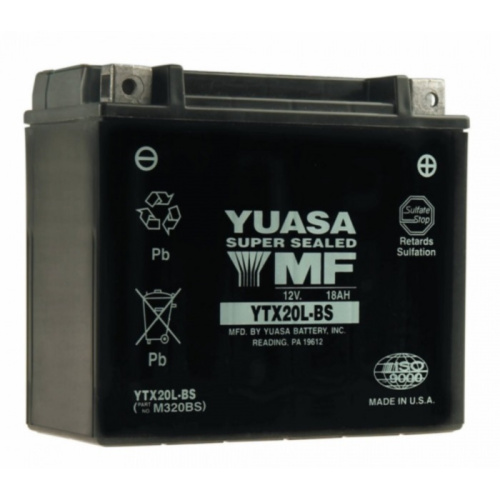 картинка АКБ YUASA YTX20L-BS от магазина moto-bazar61.ru