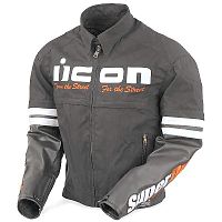картинка Куртка ICON текстиль/кожа SUPERDUTY blk XS 24810 XS от магазина moto-bazar61.ru