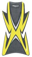 картинка Наклейка на бак HARRIS carbon-yellow 12928-G от магазина moto-bazar61.ru