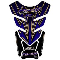 картинка Наклейка на бак MOTOGRAFIX HONDA BLUE/GOLD TH016BA от магазина moto-bazar61.ru