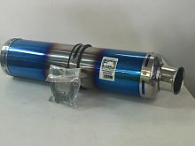 картинка Slip-on универсальный, круглый d-103mm сине-серый 11555 от магазина moto-bazar61.ru