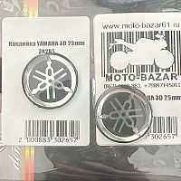 картинка Наклейка YAMAHA 3D 25mm 30265 от магазина moto-bazar61.ru