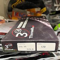 картинка Цепь ThreeD 525L-120 Gold 30506 от магазина moto-bazar61.ru