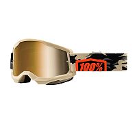 Очки кроссовые 100% STRATA 2 Kombat/mirror gold lens 50028-00007 фото сбоку | Moto-Bazar