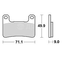 Тормозные колодки BREMBO SINTER 07SU27SR - купить в Ростове-на-Дону