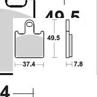 Тормозные колодки BRAKING 927CM55 для  ZX-14R, GTR 1400