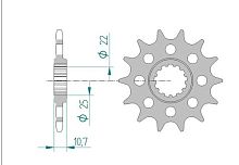 картинка Звезда ведущая AFAM 21511-16 (JTF1581,16) #520 от магазина moto-bazar61.ru