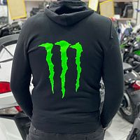 Толстовка MONSTER черный L фото сбоку | Moto-Bazar