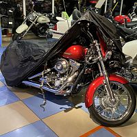 картинка Чехол для чоппер XL REXWEAR black 260*135*86см  21218 от магазина moto-bazar61.ru