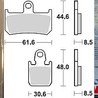 Тормозные колодки BRAKING 928CM55 для Yamaha V-Max 1700, MT-01